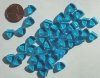 50 9mm Triangle Beads - Aqua